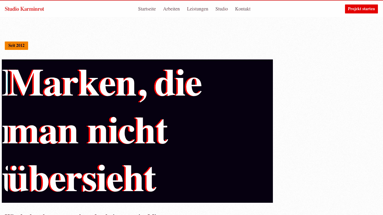 Screenshot: Designstudio Stuttgart